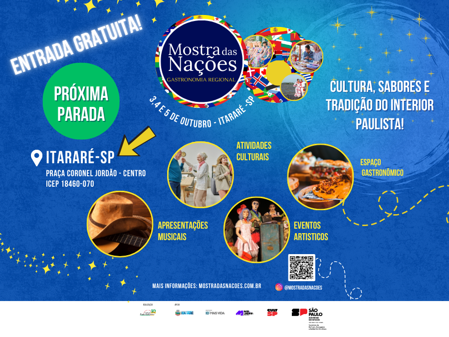 Mostra das Nações Gatronomia regional Itararé-SP