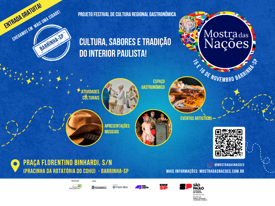 Mostra das Nações Festival de Cultura Regional Gastronômico Barrinha-SP